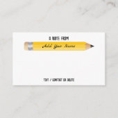 Hinweis von einem Lehrer - farbenfrohe Stifte - Ka Begleitkarte (Vorderseite)