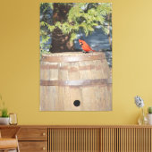 Hinweis von Rot Leinwanddruck (Insitu (Wohnzimmer))