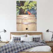 Hinweis von Rot Leinwanddruck (Insitu (Schlafzimmer))