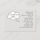 Hinweis von uns visitenkarte (Vorderseite)