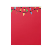Hinweis Weihnachtsbeleuchtung Notizblock (Rotiert)