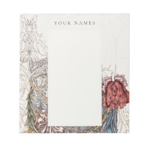 HINWEIS: WILLIAM MORRIS : HONEYSUCKLE + TULIP NOTIZBLOCK
