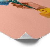 Hinweis zu Selbstziffer - afrikanische schwarze Ku Poster (Ecke)