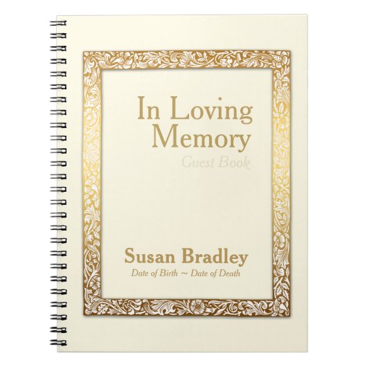 Hinweis zum Dienst für Vintage Frame-Erinnerungen Notizblock (Vorderseite)