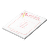 Hinweis zum guten Verhalten des Lehrers | Stift Notizblock (Rotiert)