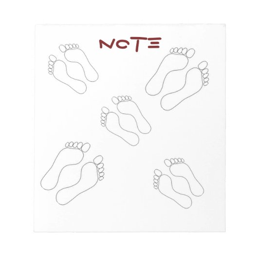 Hinweis zum Starten Notizblock (Vorderseite)