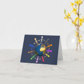 Hinweis zum Tag der Erde Karte (Gelbe Blume)