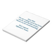 HINWEIS ZUR ANKÜNDIGUNG DES Abschlusses. NOTIZBLOC Notizblock (Rotiert)