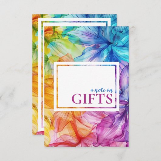 Hinweis zur ätherischen Blüte der GIFTS-Karte Begleitkarte (Vorne/Hinten)