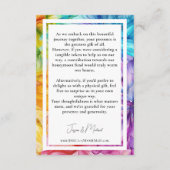 Hinweis zur ätherischen Blüte der GIFTS-Karte Begleitkarte (Rückseite)