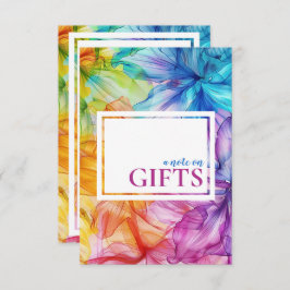 Hinweis zur ätherischen Blüte der GIFTS-Karte Begleitkarte