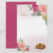 Hinweis zur Katze Briefpapier (Vorne/Hinten)