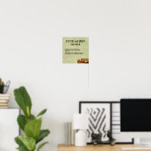 Hinweis zur LebensmittelAllergie Poster (Heimbüro)