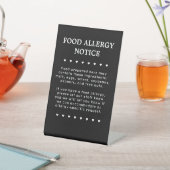 Hinweis zur LebensmittelAllergie Sockelschild (In SItu)