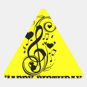 Hinweis zur Liebe, für immer Dreieckiger Aufkleber