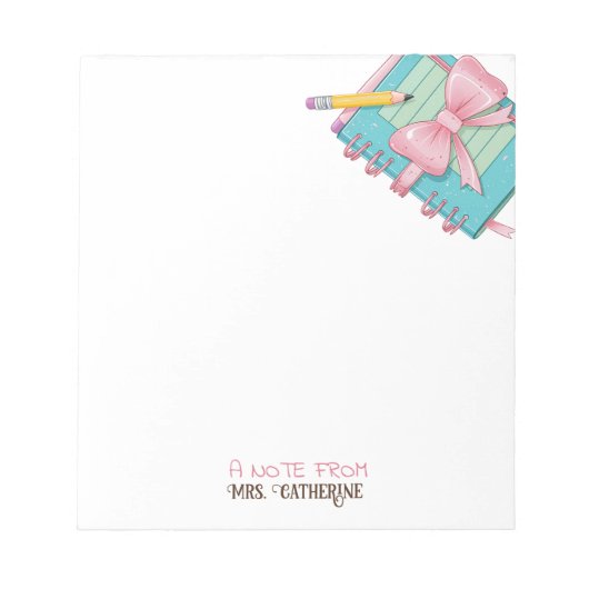 Hinweis zur Wasserfarbe aus dem Lehrer-Notepad Notizblock (Vorderseite)