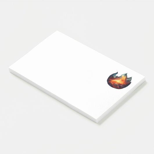 Hinweise - Flammenarbeitsplatten Post-it Klebezettel (angewinkelt)