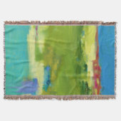 Hinweise für Abstrakte grüne Kunst Decke (Vorderseite)