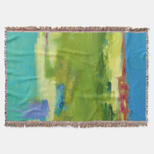 Hinweise für Abstrakte grüne Kunst Decke (Vorderseite)