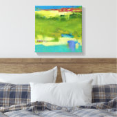 Hinweise für Abstrakte grüne Kunst Leinwanddruck (Insitu (Schlafzimmer))