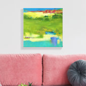 Hinweise für Abstrakte grüne Kunst Leinwanddruck (Insitu (Wohnzimmer))