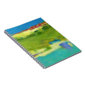 Hinweise für Abstrakte grüne Kunst Notizblock (Rechte Seite)