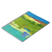 Hinweise für Abstrakte grüne Kunst Notizblock (Linke Seite)