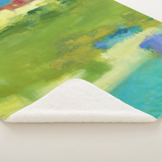 Hinweise für Abstrakte grüne Kunst Sherpadecke (3/4)