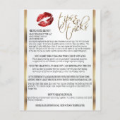 Hinweise für den Roten Glitzer Lip 2 Flyer (Hinten)