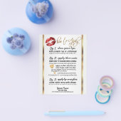 Hinweise für den Roten Glitzer Lip 2 Flyer (Einzeln)