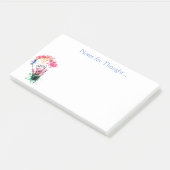 Hinweise für eine gedachte Wasserfarbenlampe Post-it Klebezettel (angewinkelt)