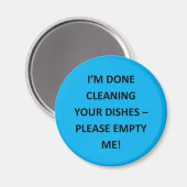 Hinweise für Geschirrspüler Magnet (Vorderseite/Rückseite)