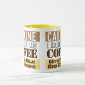 Hinweise für Getränke mit Namen Tasse (Zentrum)