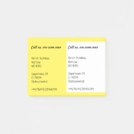 Hinweise für Ihren Flyer Post-it Klebezettel