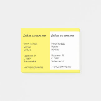 Hinweise für Ihren Flyer Post-it Klebezettel