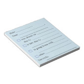 "Hinweise für Lehrer" Notepad Notizblock (angewinkelt)