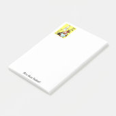 Hinweise Kuhmilch gelb Post-it Klebezettel (angewinkelt)