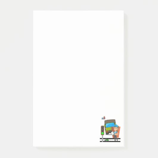 Hinweise Lkw-Fahrer für Frauen Post-it Klebezettel (Vorderseite)