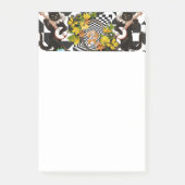 Hinweise Meow Cat Floral Hund Post-it Klebezettel (Vorderseite)