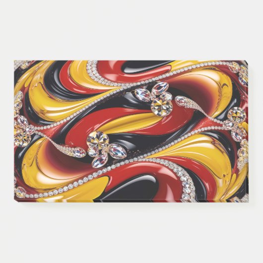 Hinweise mit belgischen Farben Post-it Klebezettel (Vorderseite)