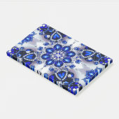 Hinweise mit blauen weißen Farben Post-it Klebezettel (angewinkelt)