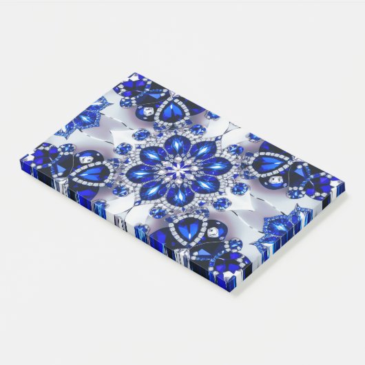 Hinweise mit blauen weißen Farben Post-it Klebezettel (angewinkelt)