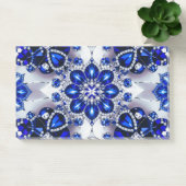 Hinweise mit blauen weißen Farben Post-it Klebezettel (Büro)