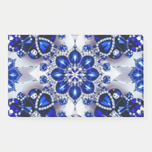 Hinweise mit blauen weißen Farben Post-it Klebezettel (Vorderseite)