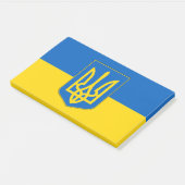Hinweise mit der Flagge der Ukraine Post-it Klebezettel (angewinkelt)