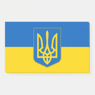Hinweise mit der Flagge der Ukraine Post-it Klebezettel