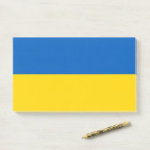 Hinweise mit der Flagge der Ukraine Post-it Klebezettel (Auf Schreibtisch)