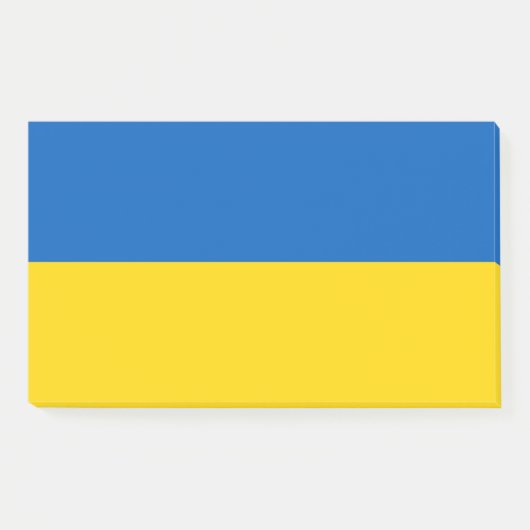 Hinweise mit der Flagge der Ukraine Post-it Klebezettel (Vorderseite)