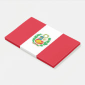 Hinweise mit der Flagge Perus Post-it Klebezettel (angewinkelt)