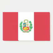 Hinweise mit der Flagge Perus Post-it Klebezettel (Vorderseite)